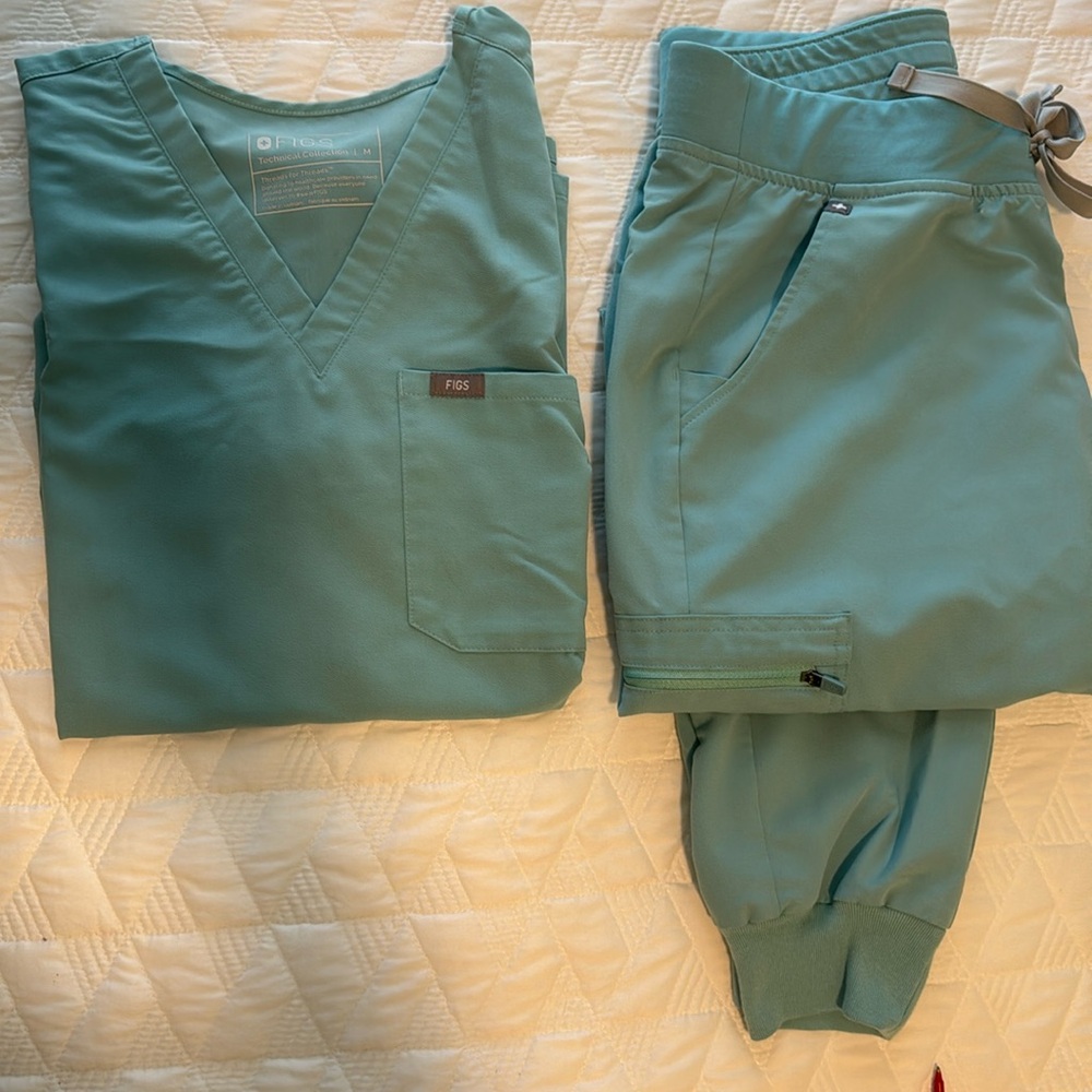 FIGS- Woman’s Scrub Set -Sea-glass Green- Medium (Limited Edition)
